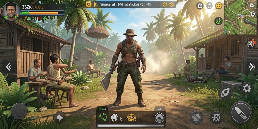 Screenshot utama menunjukkan gameplay realistis dan mengasyikkan di 33ZK.