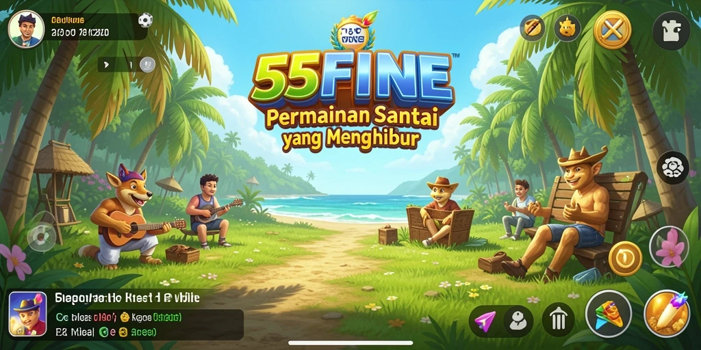 Screenshot gameplay 55FIVE menunjukkan tantangan seru dan grafis menarik.