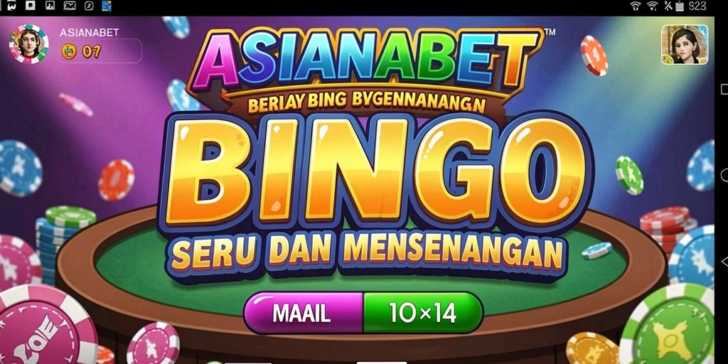 Tampilan gameplay seru dari ASIANABET yang menghadirkan keseruan Bingo.