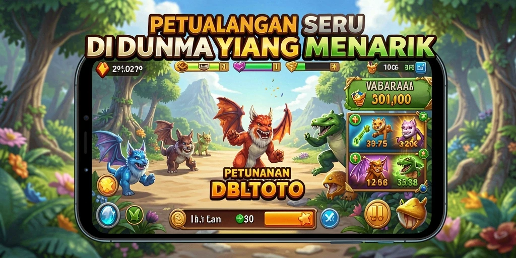 Screenshot DBLTOTO menunjukkan petualangan menegangkan dengan banyak rintangan.