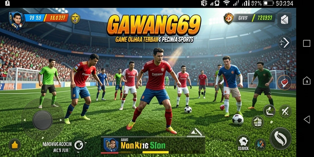 Screenshot GAWANG69 menampilkan aksi seru dalam permainan olahraga.
