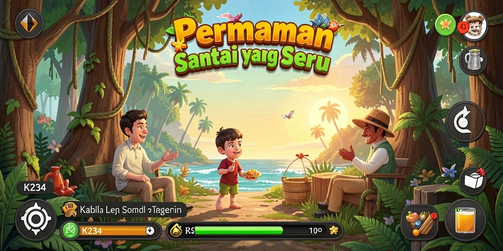 Tangkapan layar K234 menampilkan gameplay yang penuh warna dan seru.