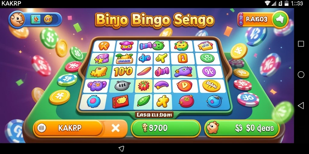 Tampilan menarik dari gameplay Bingo di KAKRP.