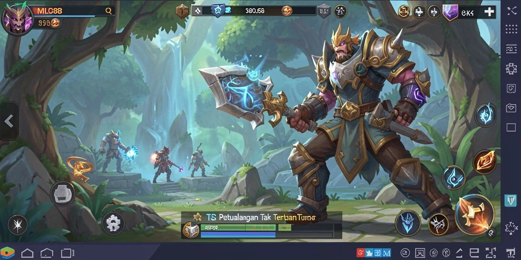 Tampilan aksi mendebarkan dalam gameplay ARPG MILO88.