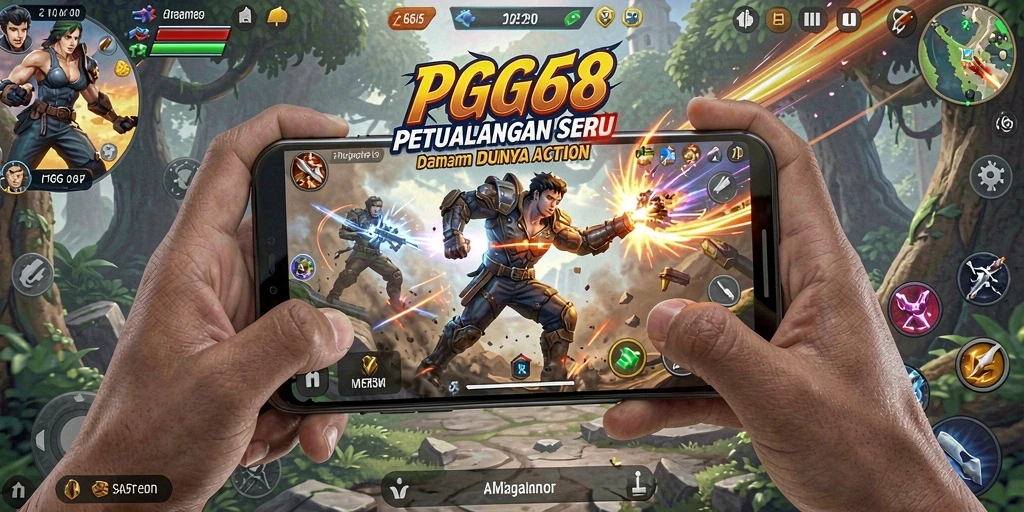 Tampilan gameplay PGG68 yang mendebarkan dan penuh aksi.