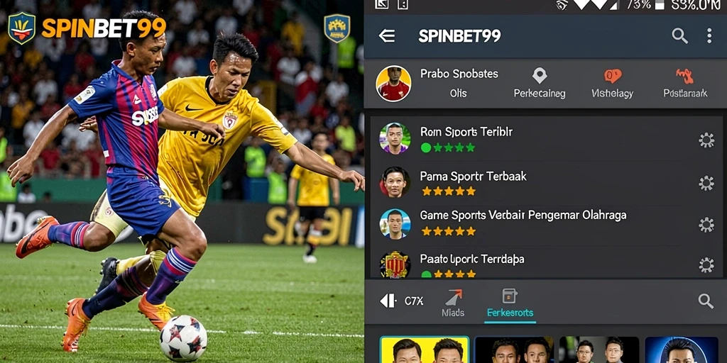 Tampilan gameplay SPINBET99 yang mendebarkan dalam pertandingan olahraga.