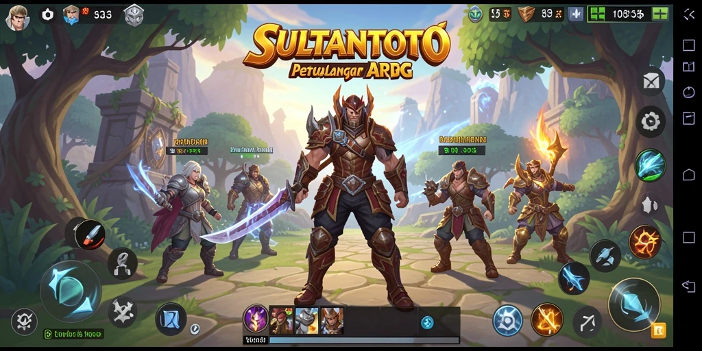 Gameplay seru SULTANTOTO dengan aksi ARPG yang mendebarkan.