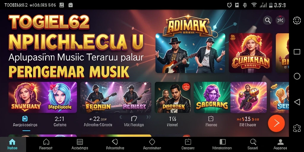 Tampilan antarmuka TOGEL62 yang menarik dengan fitur interaktif.